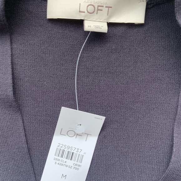 LOFT Button Down Light Sweater Top - Picture 2 of 2